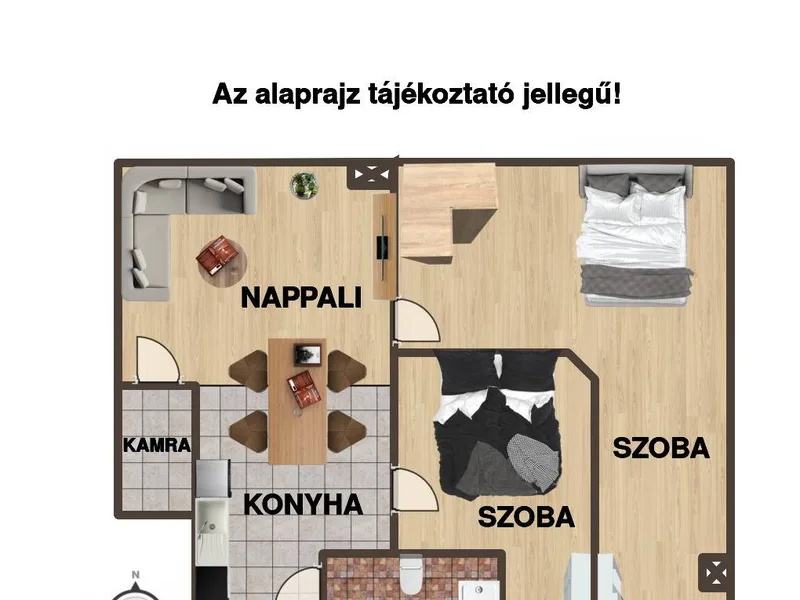 Felújított, kertkapcsolatos lakás Csepelen, XXI. kerületben, befektetésre és bérbeadásra is alkalmas